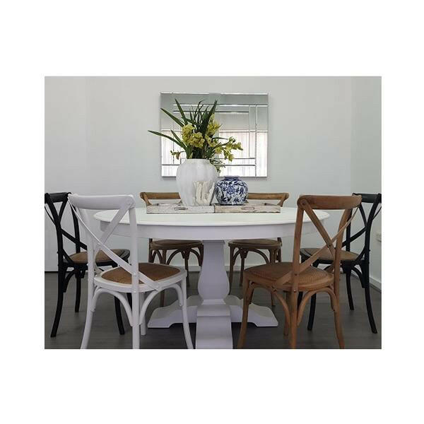 Crossback Carver Dining Chair White.