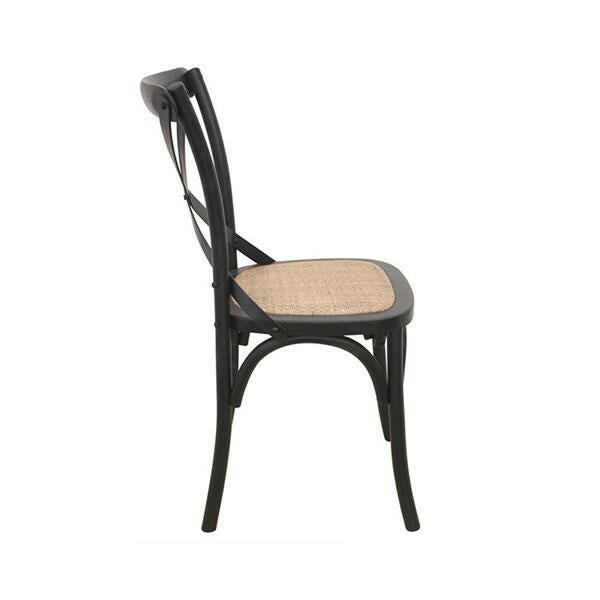 Crossback Dining Chair Black.