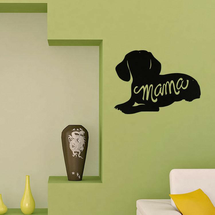 Dachshund Mama Silhouette - Metal Wall Art/Decor.