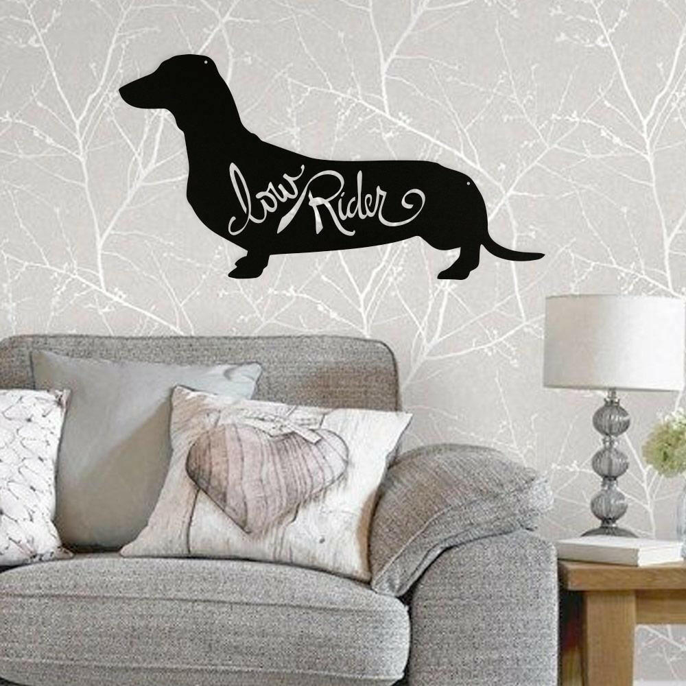 Dachshund Low Rider - Metal Wall Art/Decor.