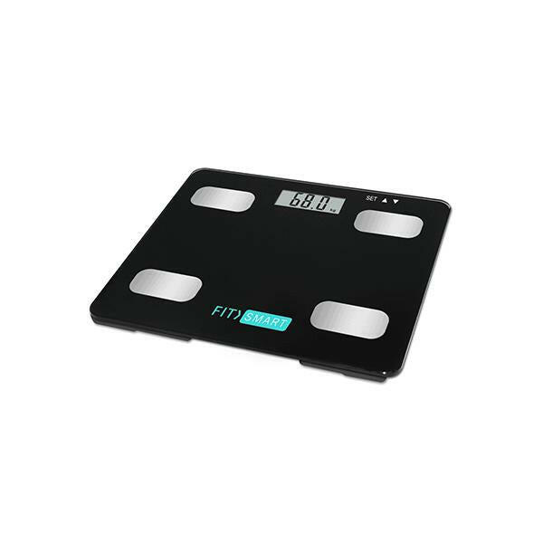 Electronic Floor Body Scale Black Digital Lcd Glass Tracker Bathroom.