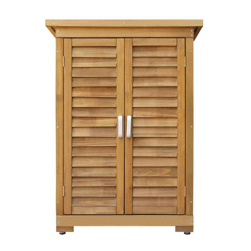 Gardeon Portable Wooden Garden Storage Cabinet.