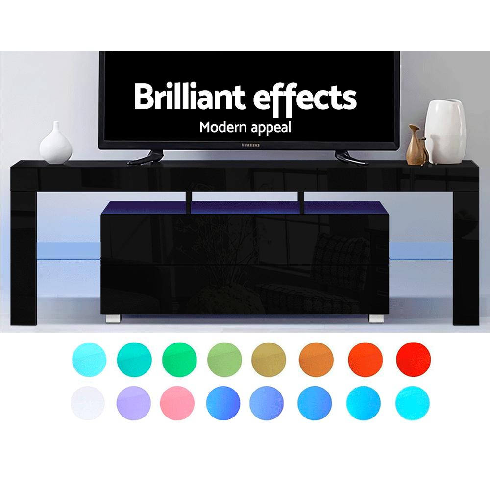 Artiss TV Cabinet Entertainment Unit Stand RGB LED Gloss Furniture