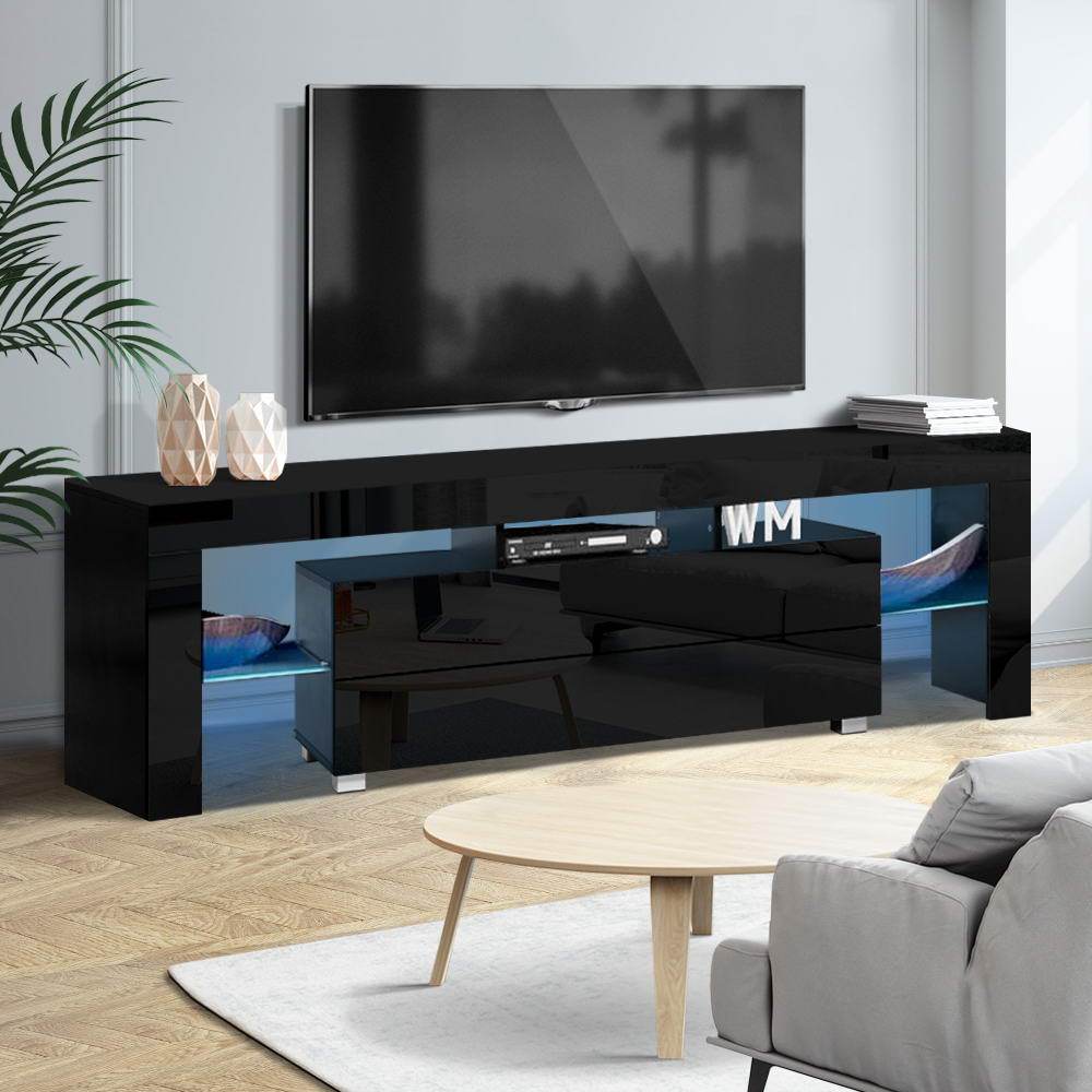 Artiss TV Cabinet Entertainment Unit Stand RGB LED Gloss Furniture