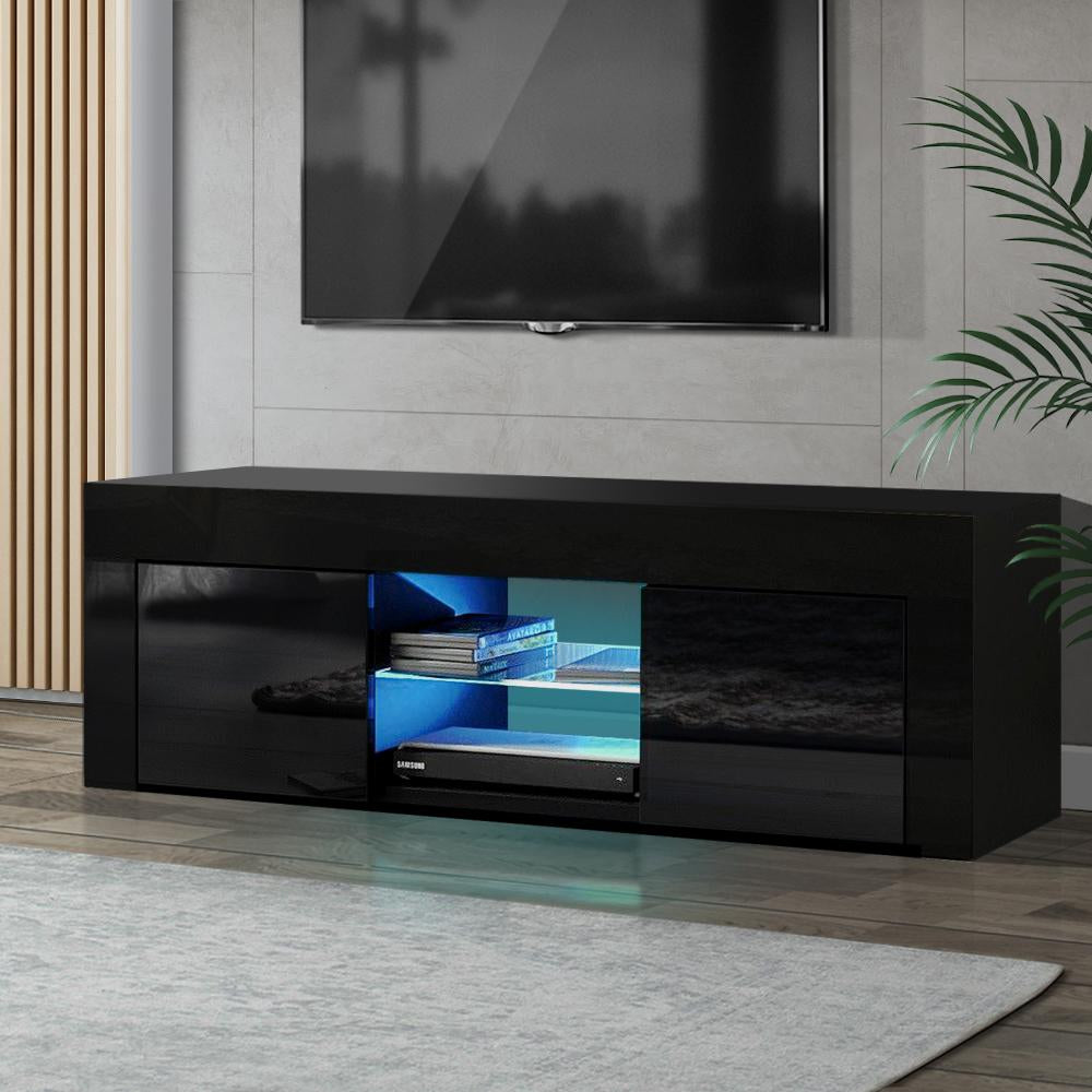 Artiss 130cm RGB LED TV Stand Cabinet Entertainment Unit Gloss