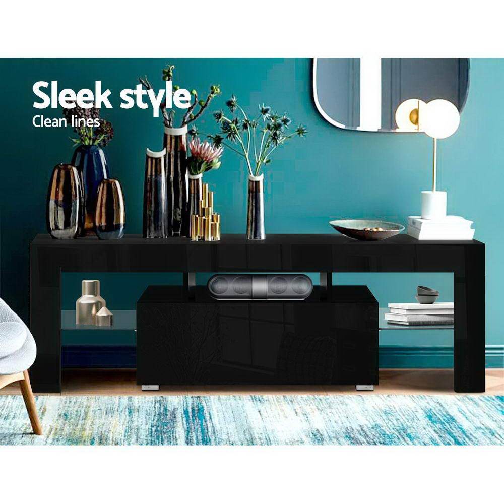 Artiss TV Cabinet Entertainment Unit Stand RGB LED Gloss Furniture