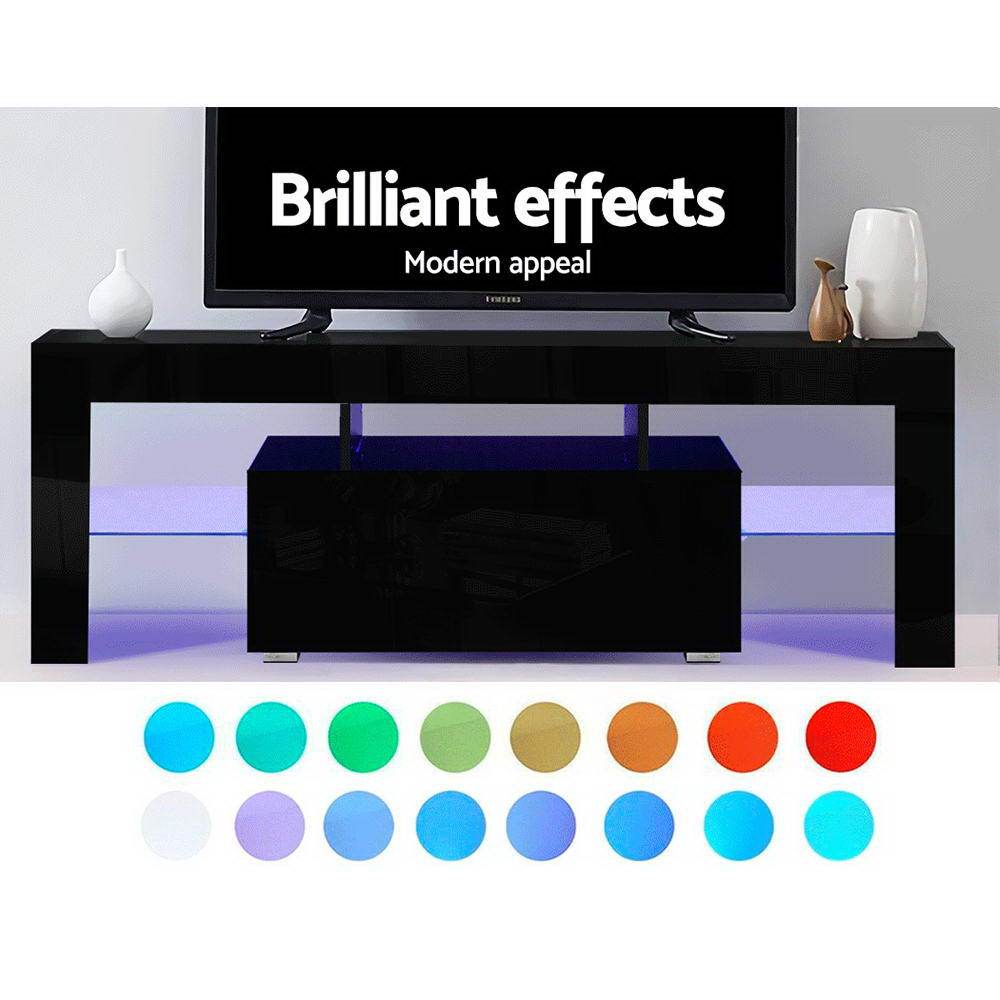 Artiss TV Cabinet Entertainment Unit Stand RGB LED Gloss Furniture