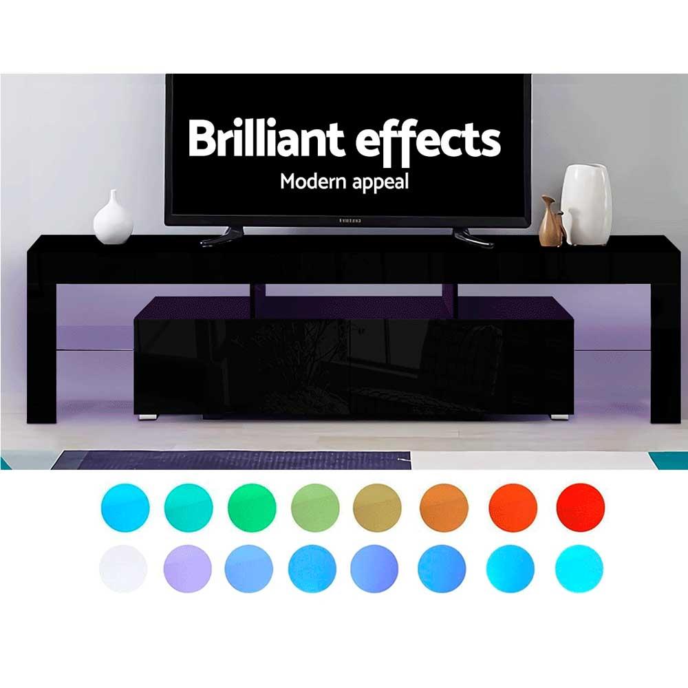 Artiss 189cm RGB LED TV Stand Cabinet Entertainment Unit Gloss