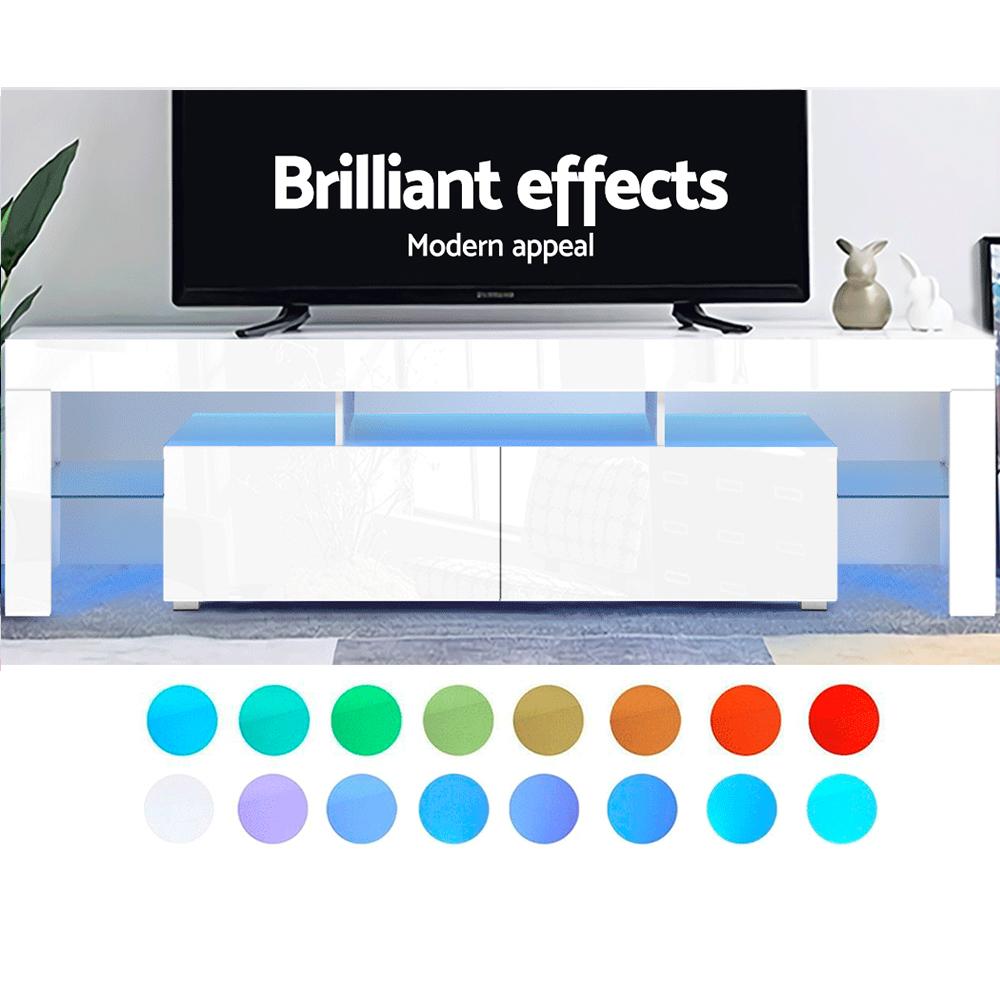 Artiss 189cm RGB LED TV Stand Cabinet Entertainment Unit Gloss