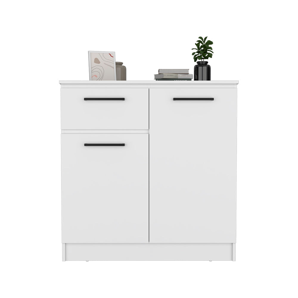 Multi-Functional Dresser Carlin, Top Surface as TV Stand, White Finish