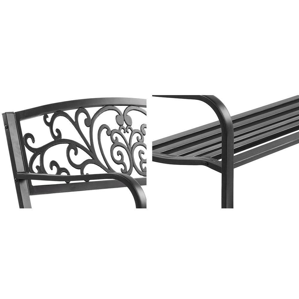 Gardeon Outdoor Garden Bench - Black.