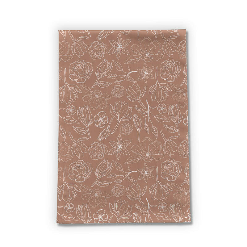 Copper Magnolia Tea Towel.