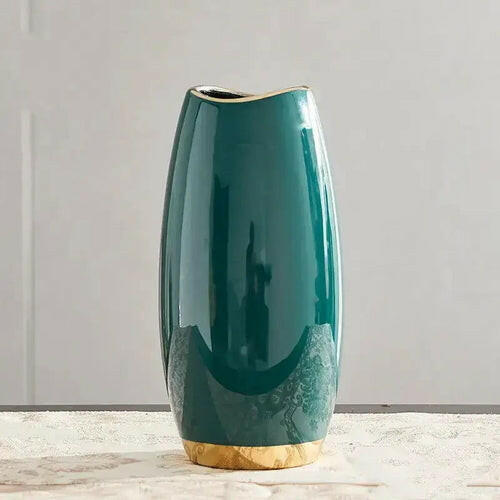 Green Ceramic Vase.