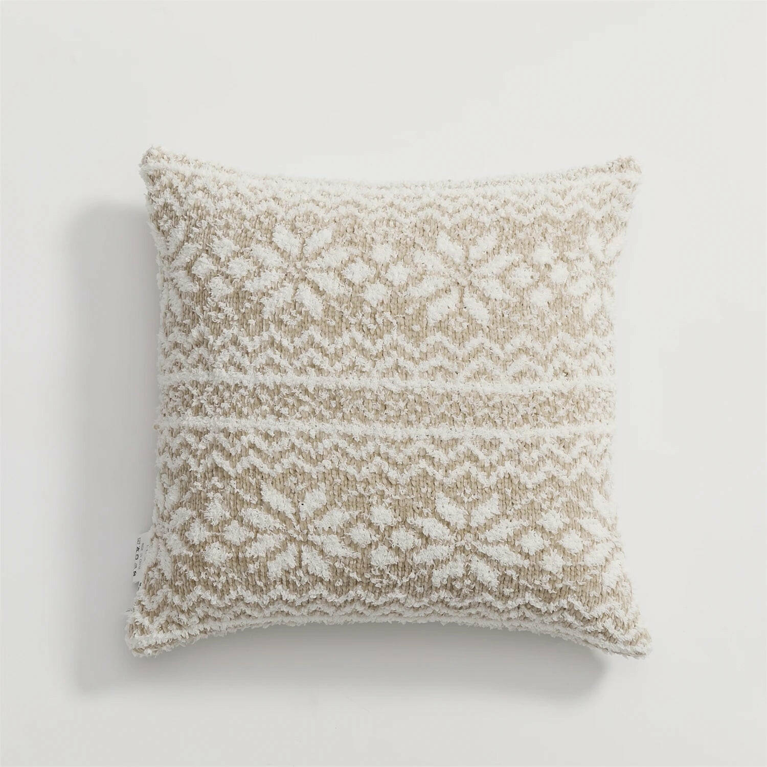 Christmas Snowflake Square Decorative Pillow Cover.