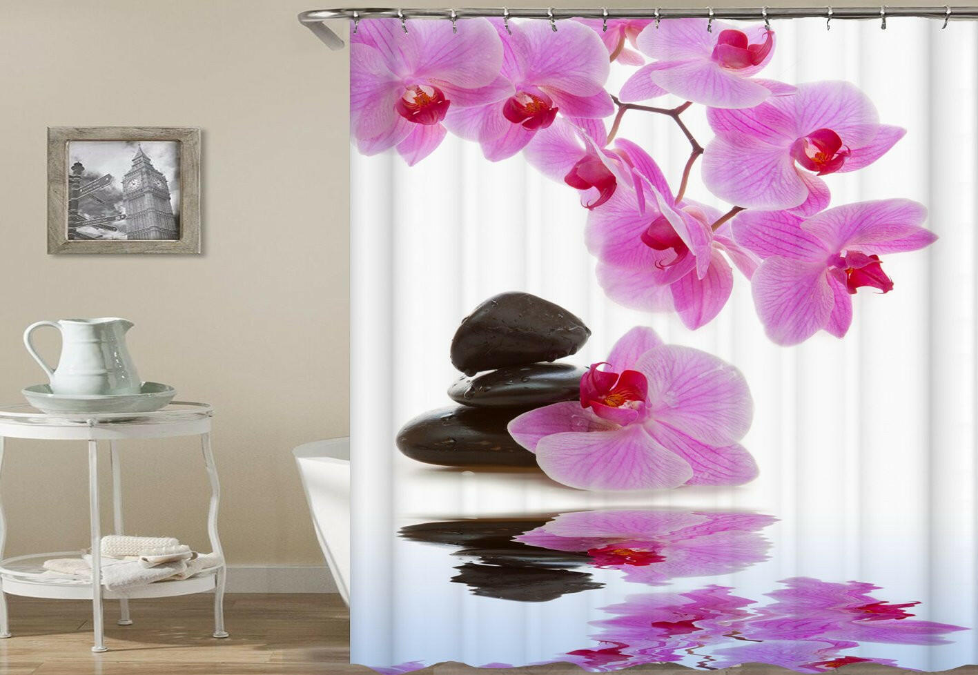 Orchid Pink Shower Curtain.