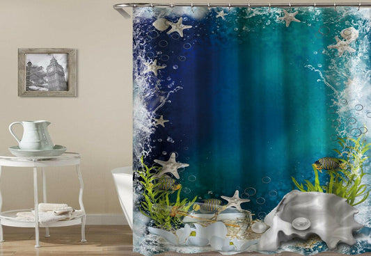 Ocean's Bottom Shower Curtain.