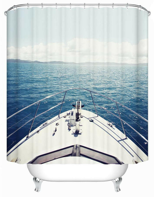 Sail Your Yacht Toward The Horizon Shower Curtain.