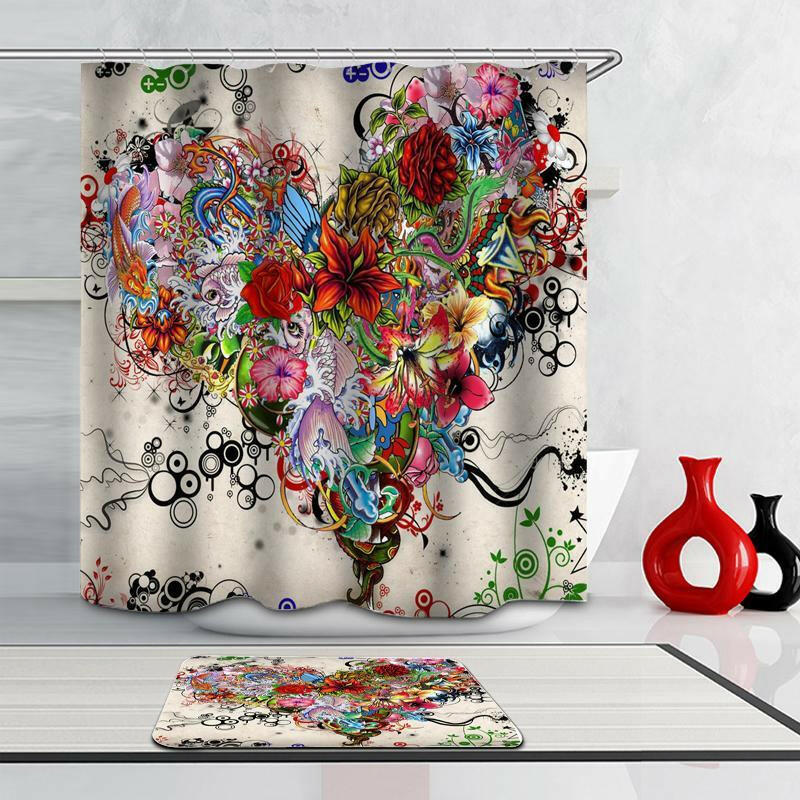 Colorful Mess Shower Curtain.