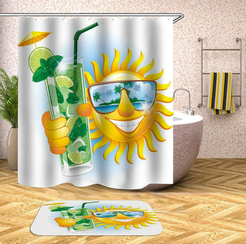 Drinking Mojito Sun Shower Curtain.