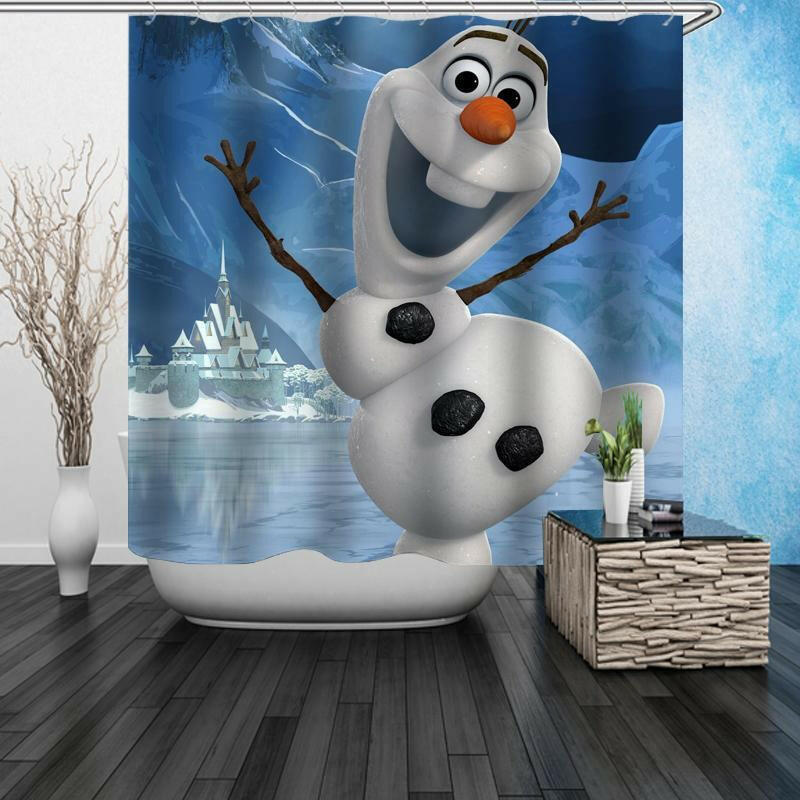 Jumping Olaf Shower Curtain.