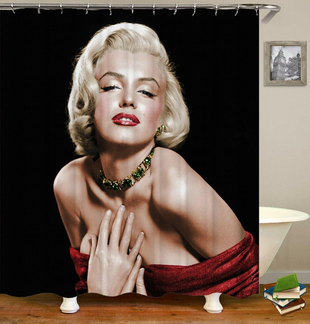 Sensual Marilyn Monroe Shower Curtain.