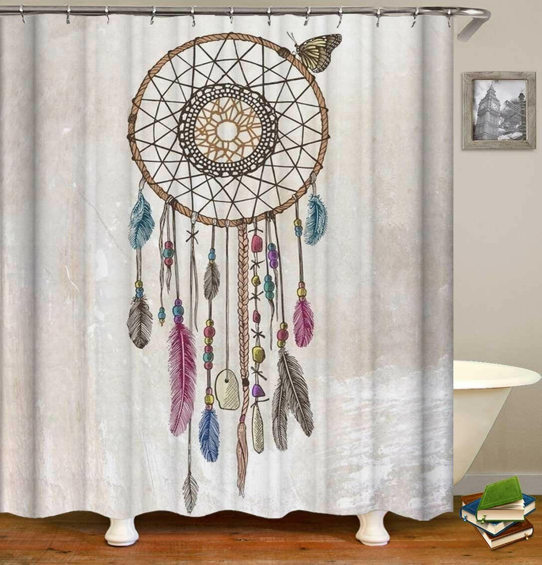 Dream Catcher Drawing Shower Curtain.