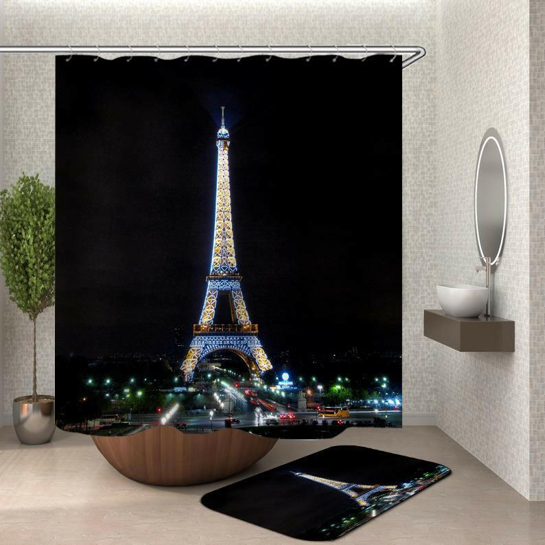 Eiffel Tower Shower Curtain.