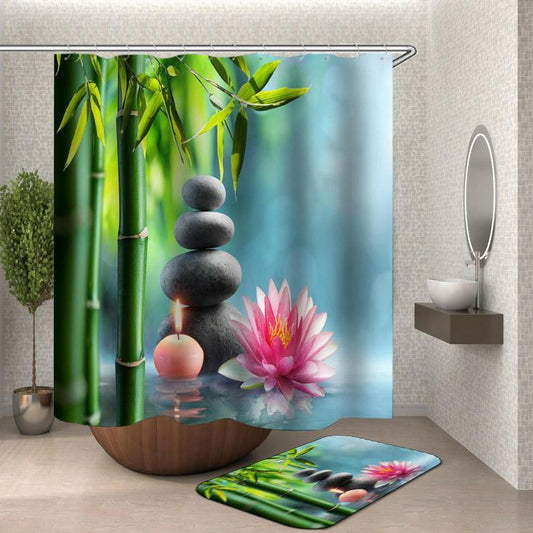 Waterlily Spa Shower Curtain.