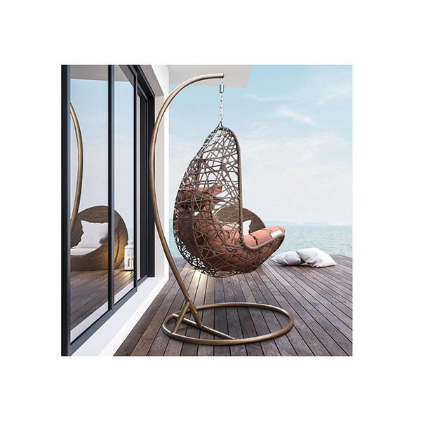 Hanging Basket Egg Chair Outdoor Wicker Rattan Patio Garden.