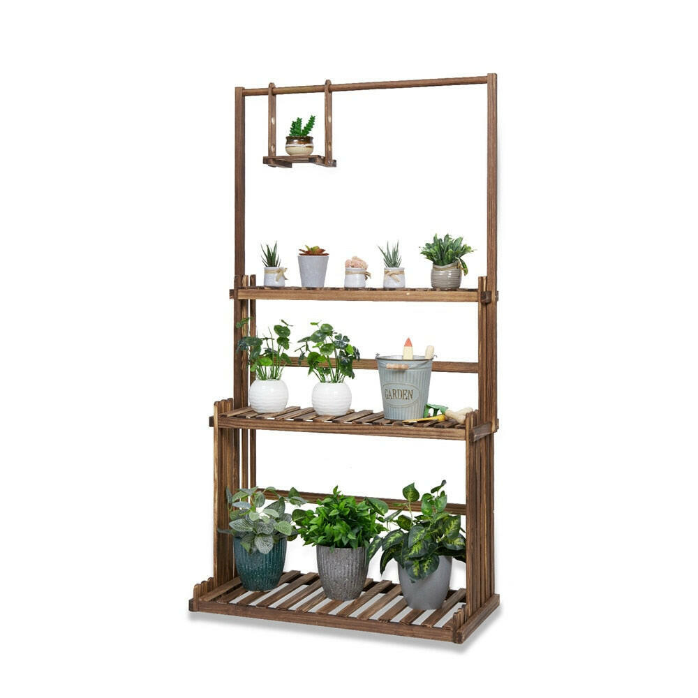 3 Tier Wooden Plant Home Decor Stand.