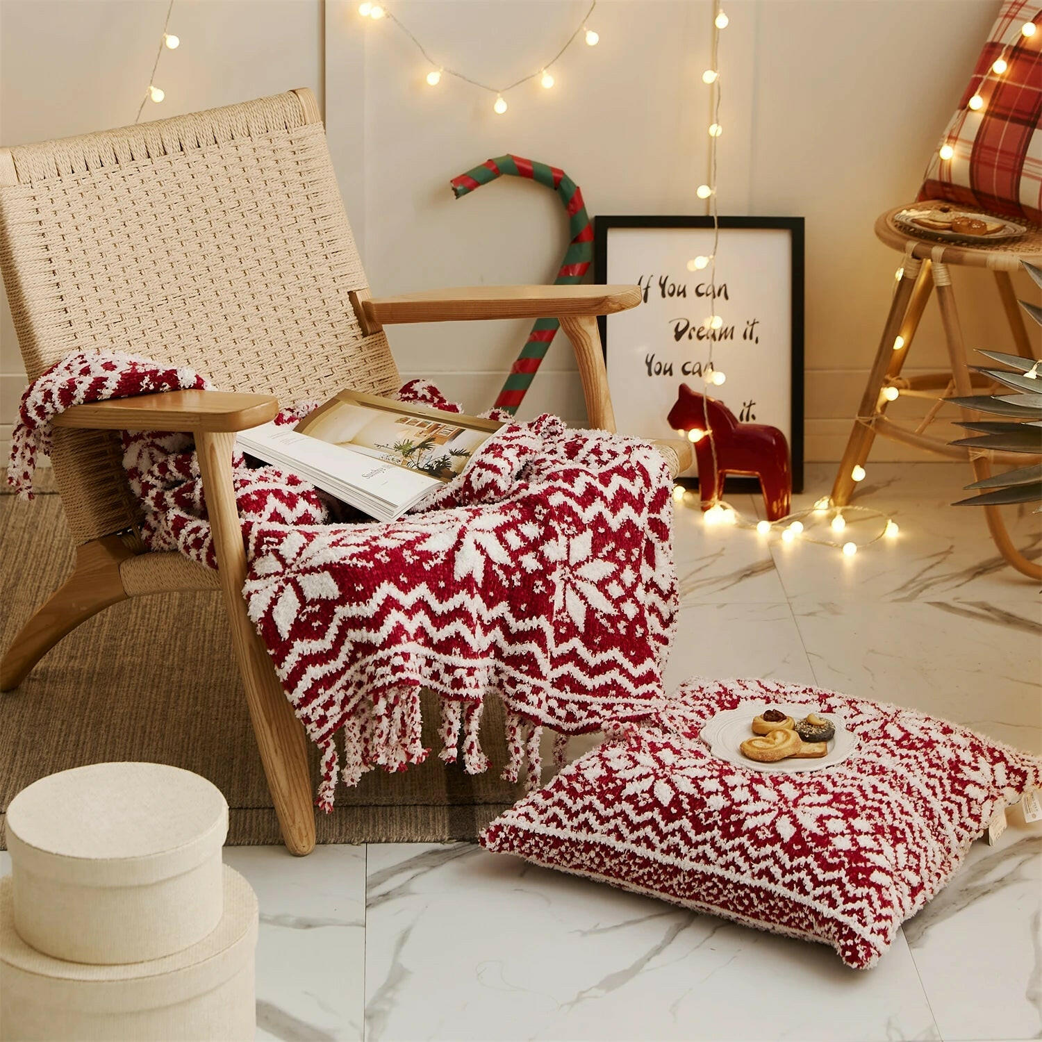 Christmas Chunky Knit Blankets.