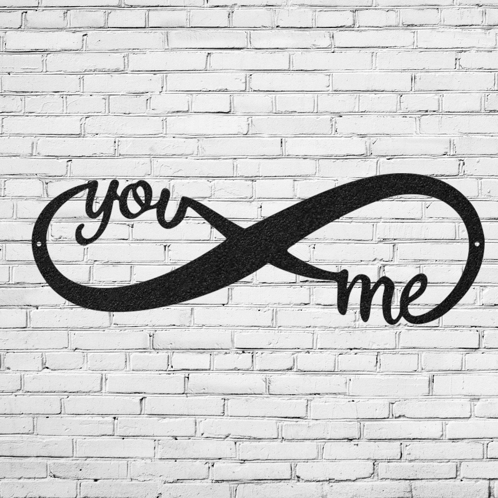 Infinity - You + Me - Metal Wall Art/Decor.