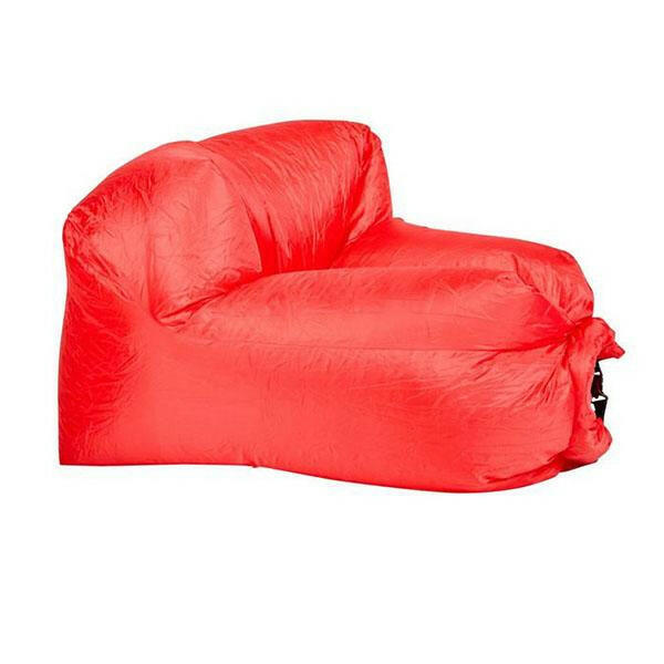 Inflatable Air Lounger For Beach Camping Festival Red.