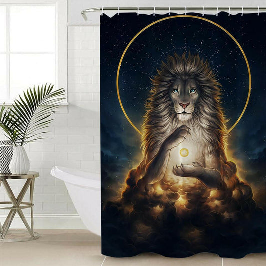 Lion God Shower Curtain.