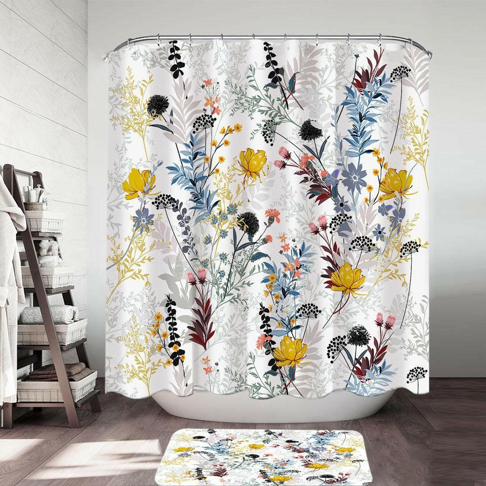 Flower Garden Shower Curtain.