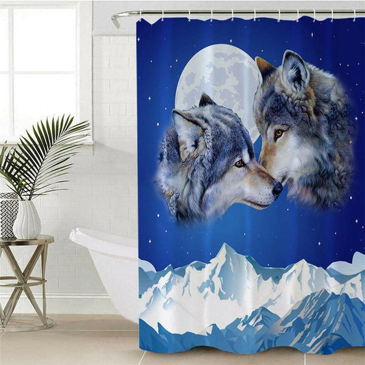 Mountain Wolfs Shower Curtain.