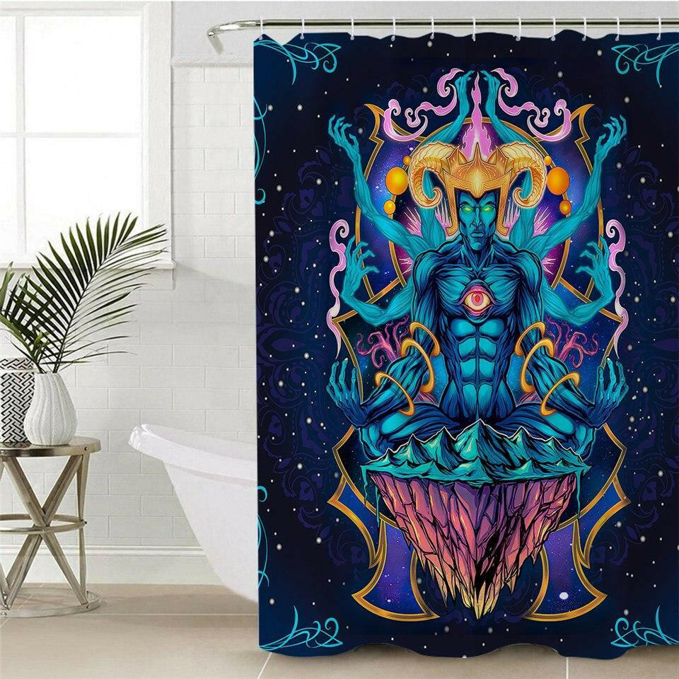 Cool Fantasy World Master Shower Curtain.