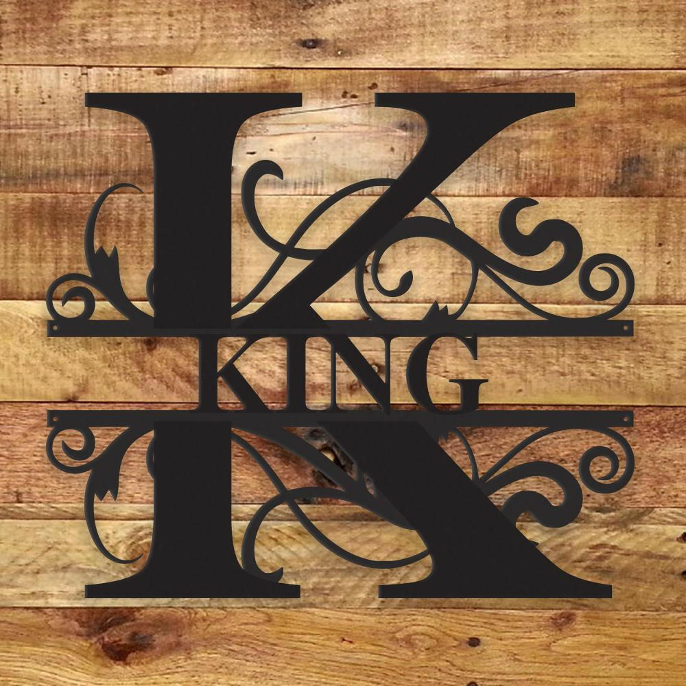 Fancy Monogram - Metal Wall Art/Decor.