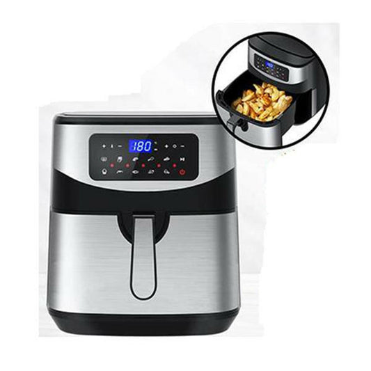 12L Air Fryer Multifunctional Lcd One Touch Display Silver.