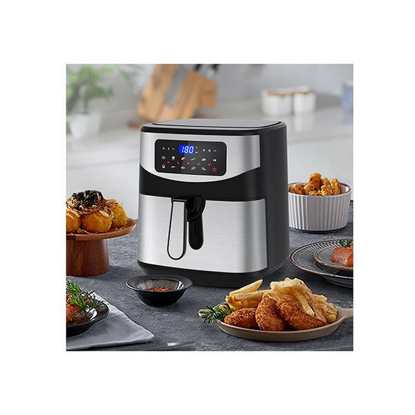 12L Air Fryer Multifunctional Lcd One Touch Display Silver.