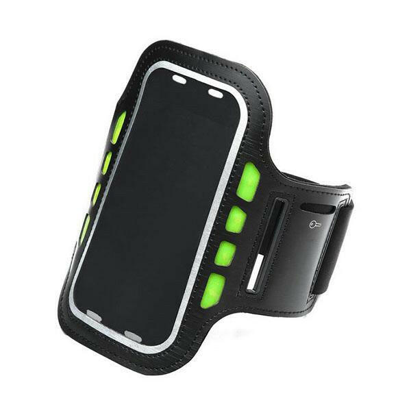 Led Sport Active Biking Glow Night Safety Armband Band Black.