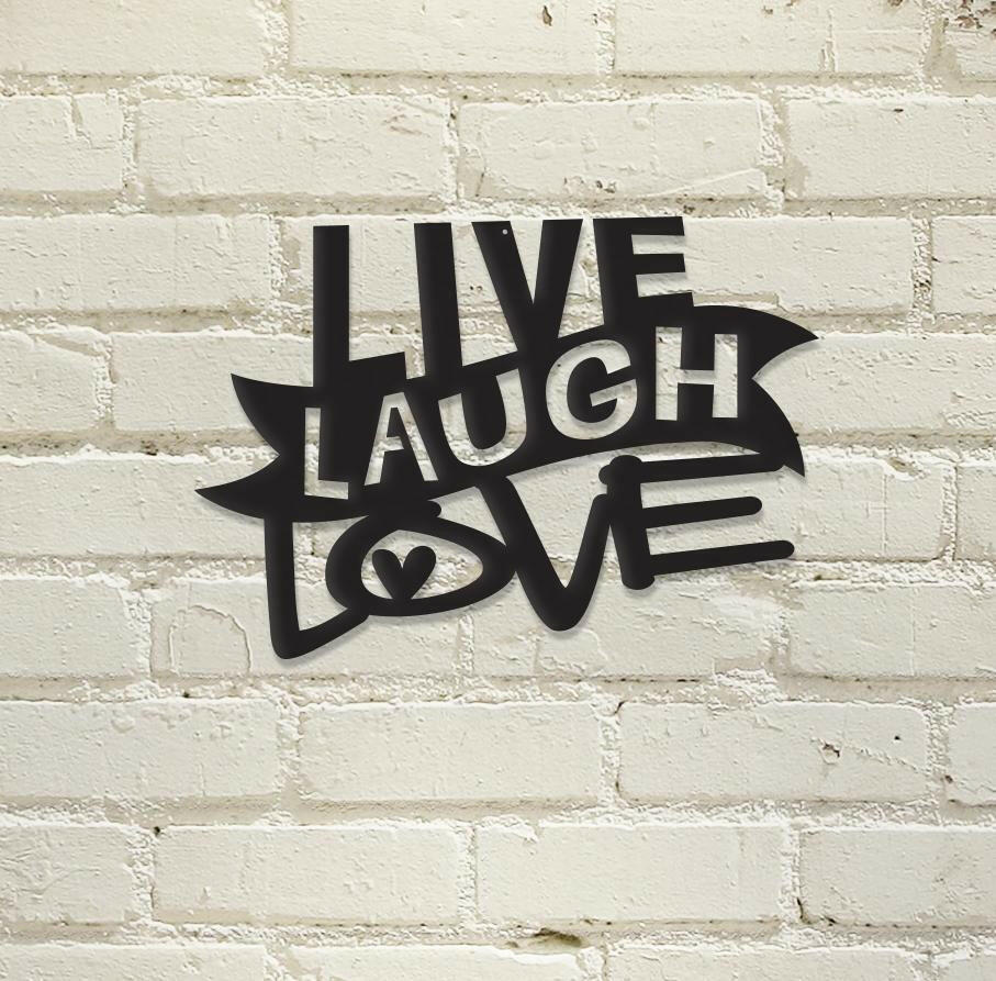 Live, Laugh, Love - Metal Wall Art/Decor.