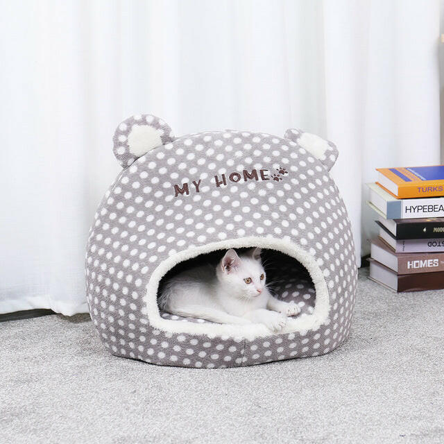 Lovely Pet Cats Beds Houses Thick Warm Sofa Kennel.