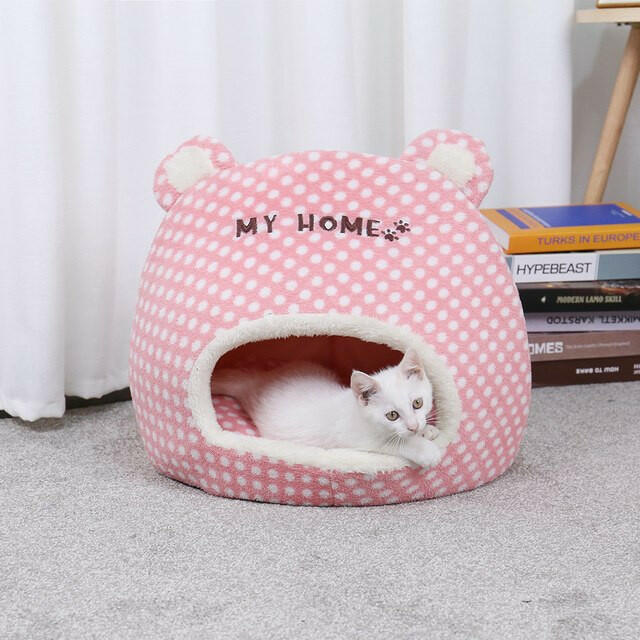 Lovely Pet Cats Beds Houses Thick Warm Sofa Kennel.