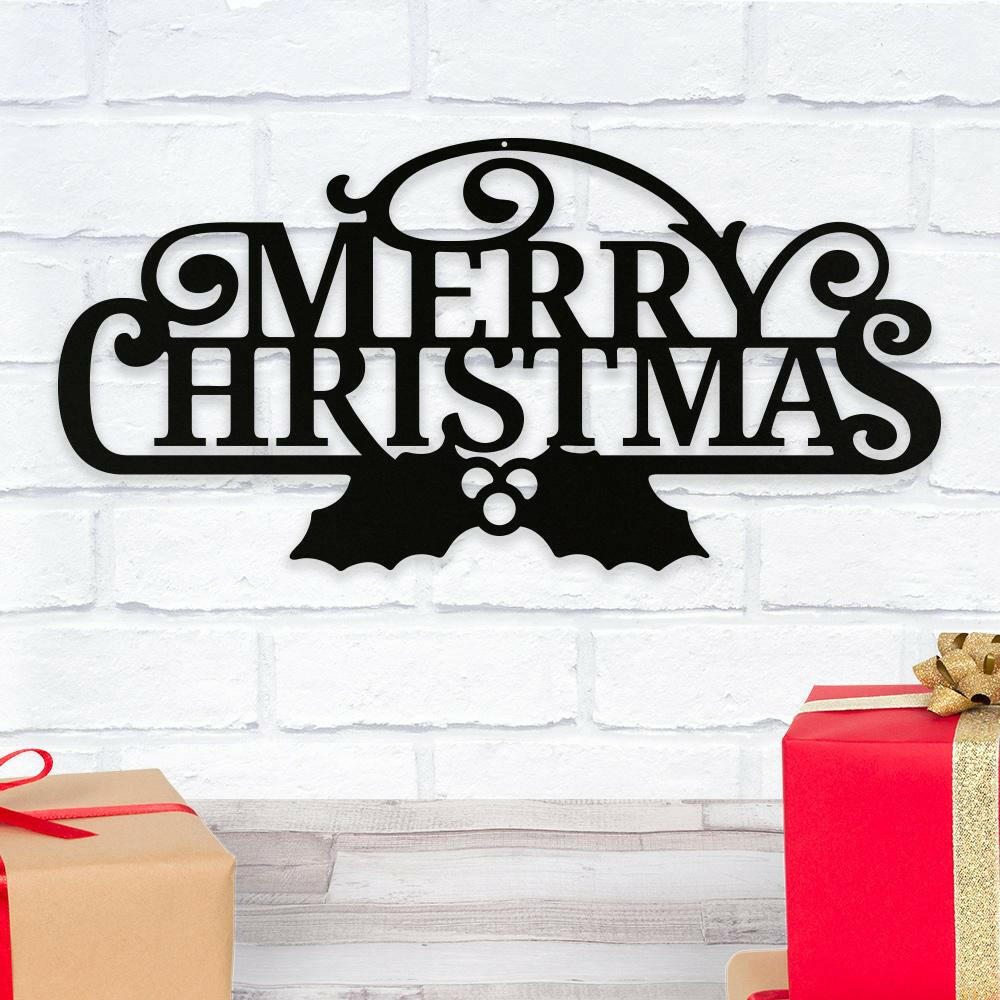 Merry Christmas - Metal Wall Art/Decor.