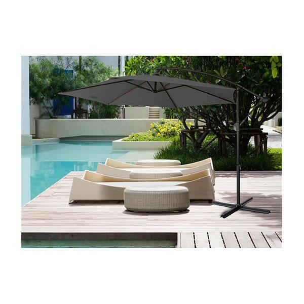 Milano 3M Outdoor Umbrella Cantilever Shade Deck Stand.