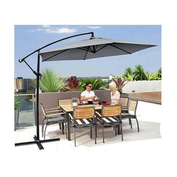 Milano 3M Outdoor Umbrella Cantilever Shade Deck Stand.