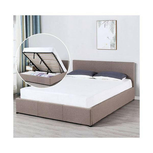 Milano Luxury Gas Lift Bed Frame And Headboard King.