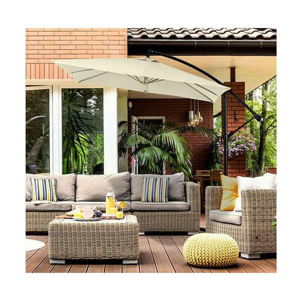 Milano Outdoor Umbrella Cantilever Garden Deck Patio Shade.