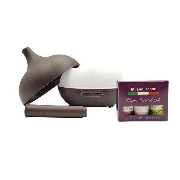 Milano Supreme Ultrasonic 400Ml Aromatherapy Humidifier Diffuser.